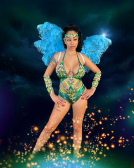 57. "BADDIE" Midline Strappy Monokini