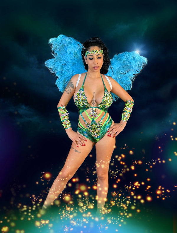 57. "BADDIE" Midline Strappy Monokini