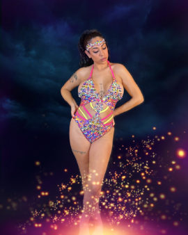 34. "SOCA SWEETHEART" Backline Strappy Monokini