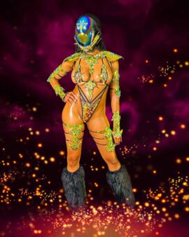 25. "Royal CyberGyal" Bikini costume