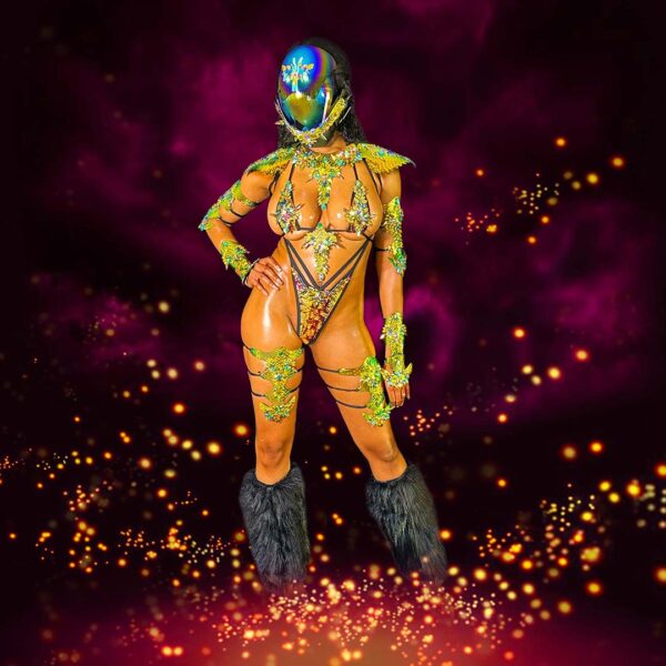 25. "Royal CyberGyal" Bikini costume