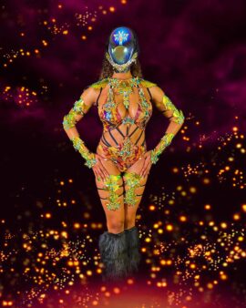 31. "Royal CyberGyal" Strappy costume